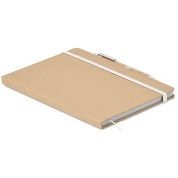 A5 boekje in gerecycled karton Caratil wit