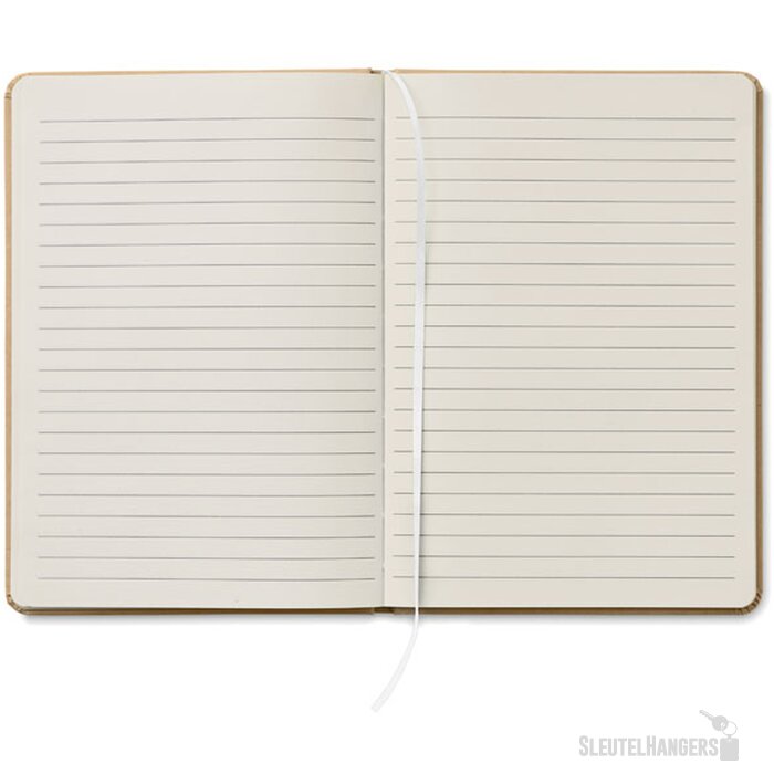 A5 boekje in gerecycled karton Caratil Wit