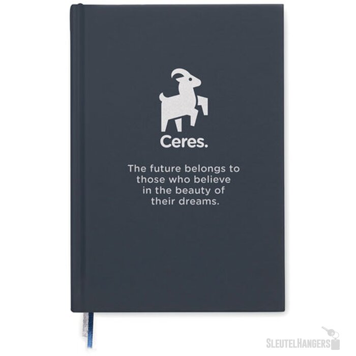 A5 gerecycled notitieboek Journu marineblauw