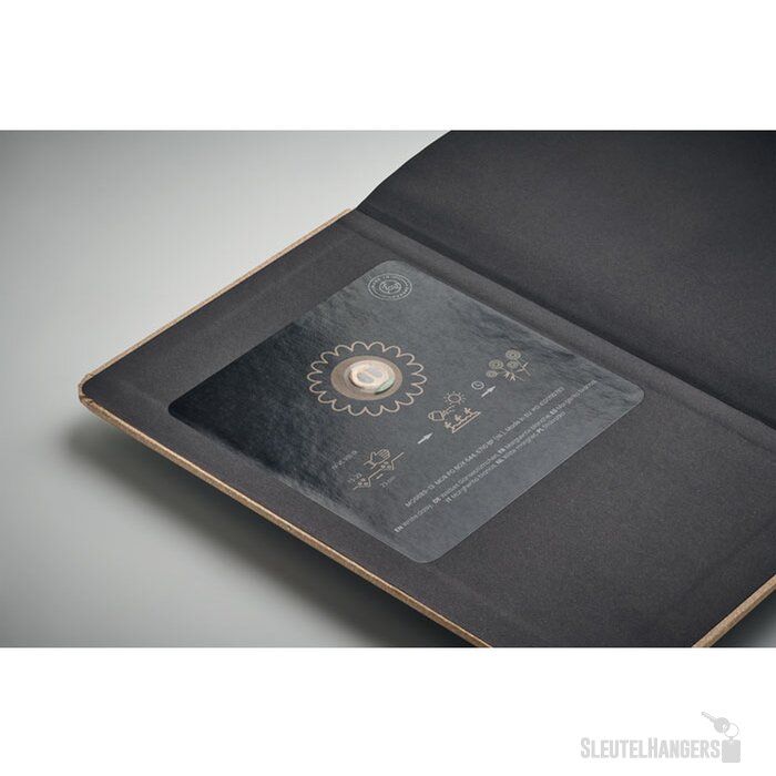 A5 gerecycled notitieboekje Grow Beige