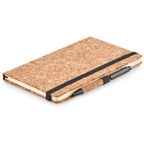 A5 kurk notitieboek balpen set Suber set Zwart