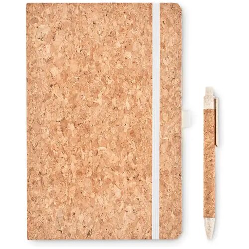 A5 kurk notitieboek balpen set Suber set Beige