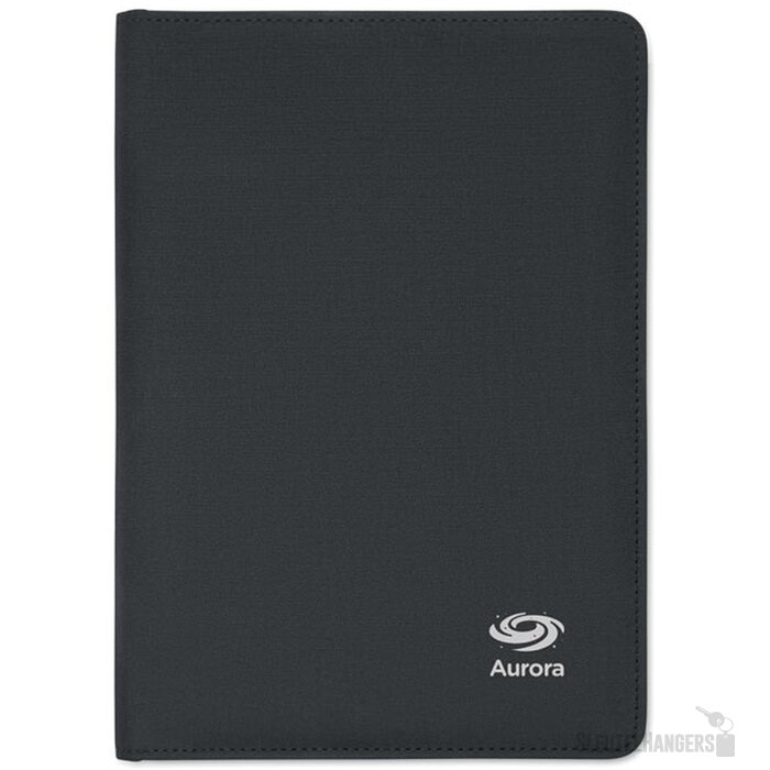 A5 map 300d rpet Folio Zwart