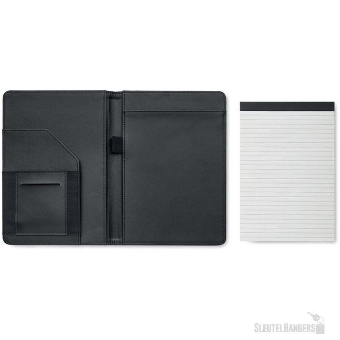 A5 map 300d rpet Folio Zwart