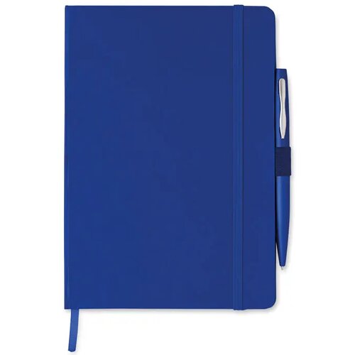 A5 notitieblok met balpen Notaplus blauw