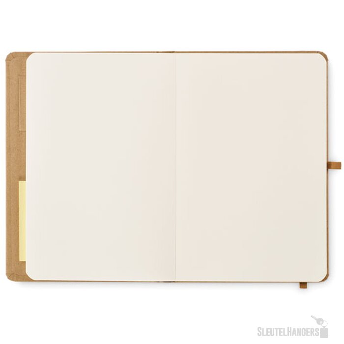 A5 notitieboek gerecycled papier Sticknote Beige