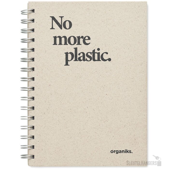 A5 notitieboek graspapier Grass book Beige