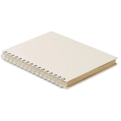 A5 notitieboek graspapier Grass book Beige