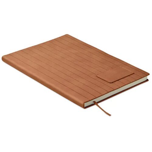 A5 notitieboek in smokey pu Tintray bruin