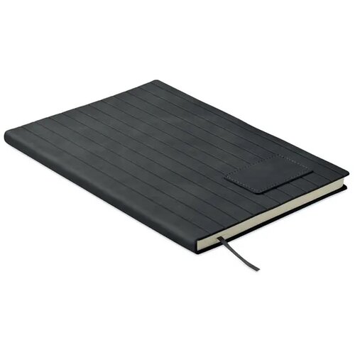 A5 notitieboek in smokey pu Tintray zwart
