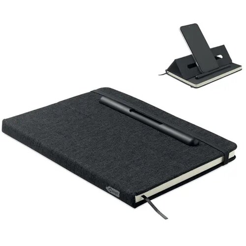 A5 notitieboek telefoonhouder Rinbook Zwart