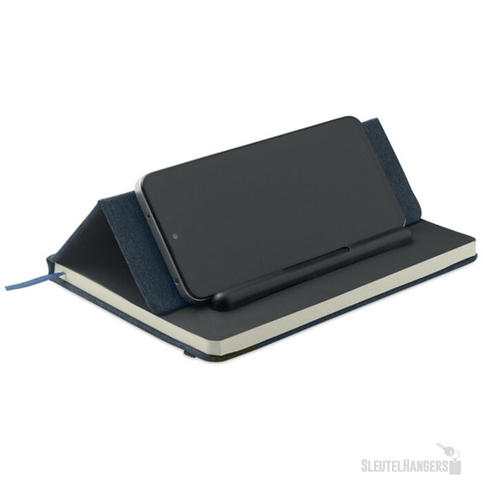 A5 notitieboek telefoonhouder Rinbook Kobaltblauw
