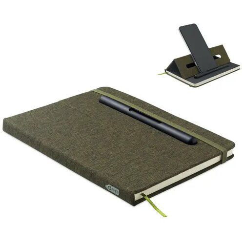 A5 notitieboek telefoonhouder Rinbook Groen