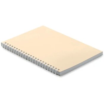 A5 notitieboek van gerecycled k Recarnote beige