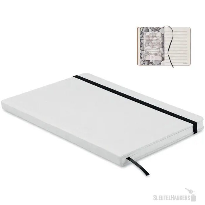 A5 notitieboekje karton Stein wit