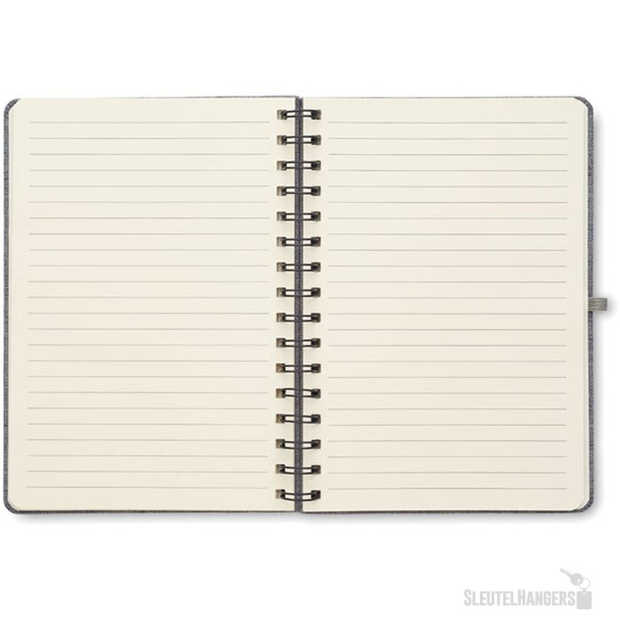 A5 notitieboekje met telefoonhouder Strata Grijs