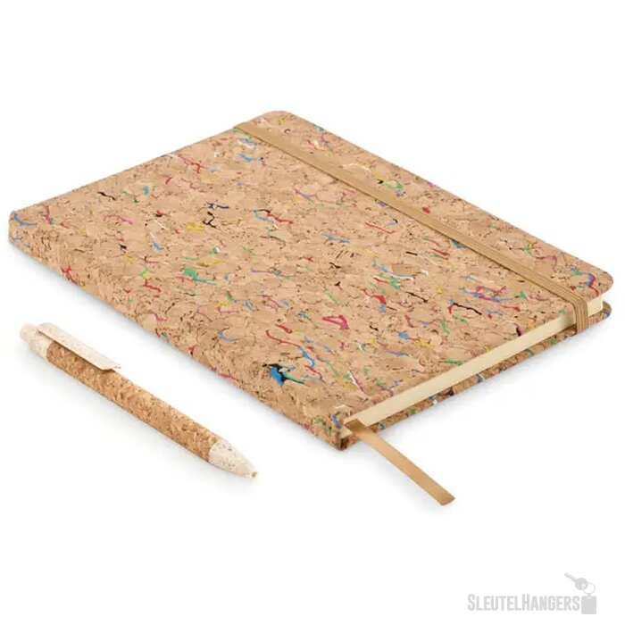 A5 notitieboekje van gekleurd kurk Cornota Beige