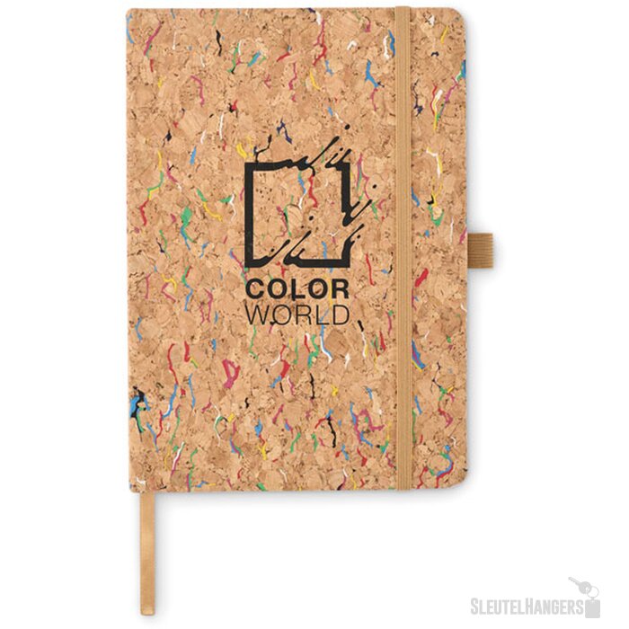 A5 notitieboekje van gekleurd kurk Cornota Beige