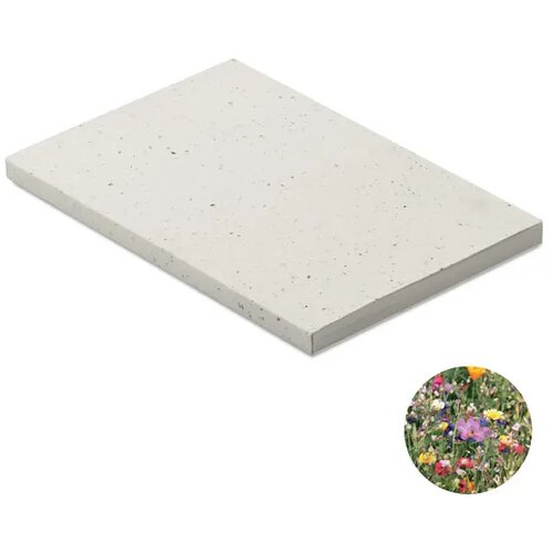 A5 notitieboekje zaadpapier Seed book wit
