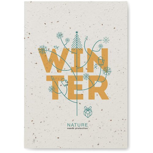 A5 notitieboekje zaadpapier Seed book wit