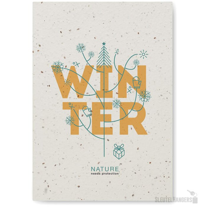 A5 notitieboekje zaadpapier Seed book wit