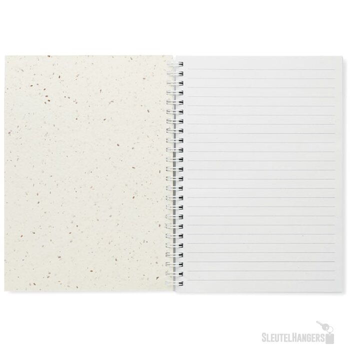 A5 notitieboekje zaadpapier Seed ring Wit