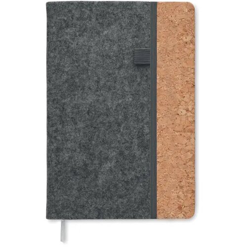 A5 rpet kurk notitieboek Corkbook Grijs