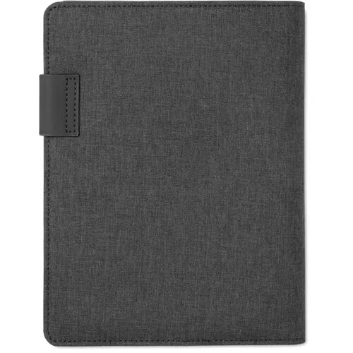 A5 schrijfmap met powerbank Powernoty Zwart