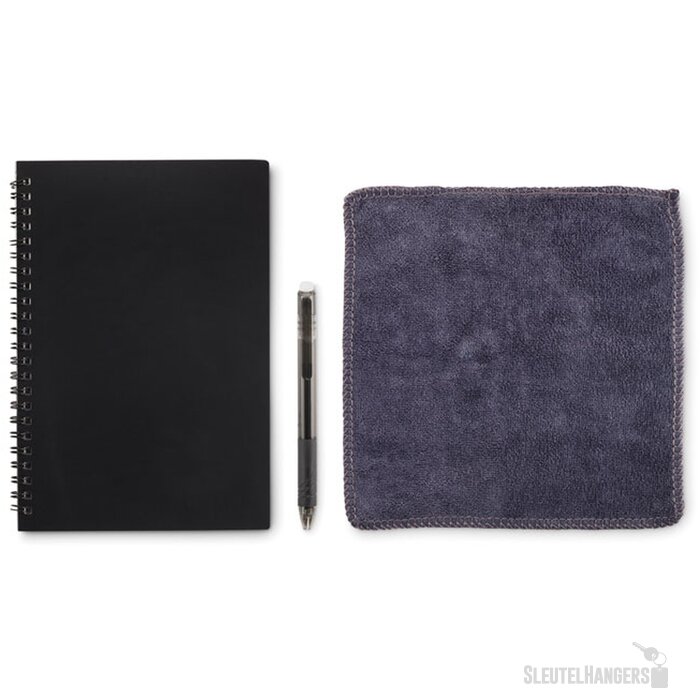 A5 uitwisbaar notitieboekje Nobuuk zwart
