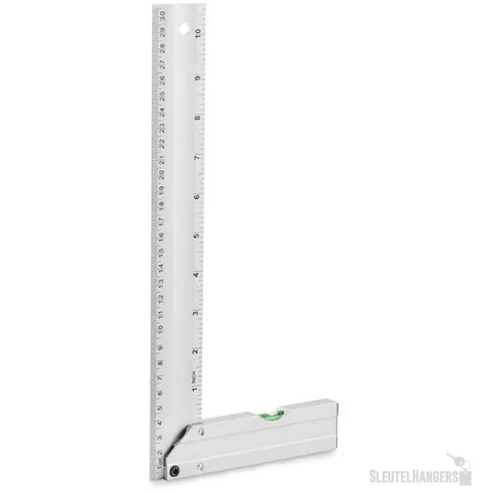 Aluminium waterpasliniaal 30cm Mejure zilver