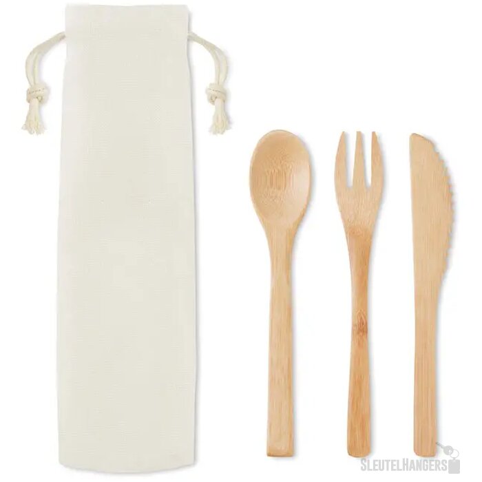 Bamboe bestekset Setboo beige