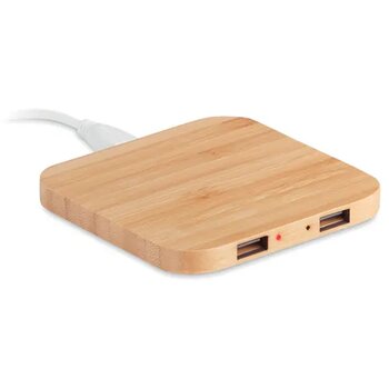 Bamboe draadloze oplader Cuadro hout