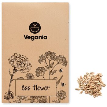 Bloemenzaadjes in envelop Seedlopebee beige