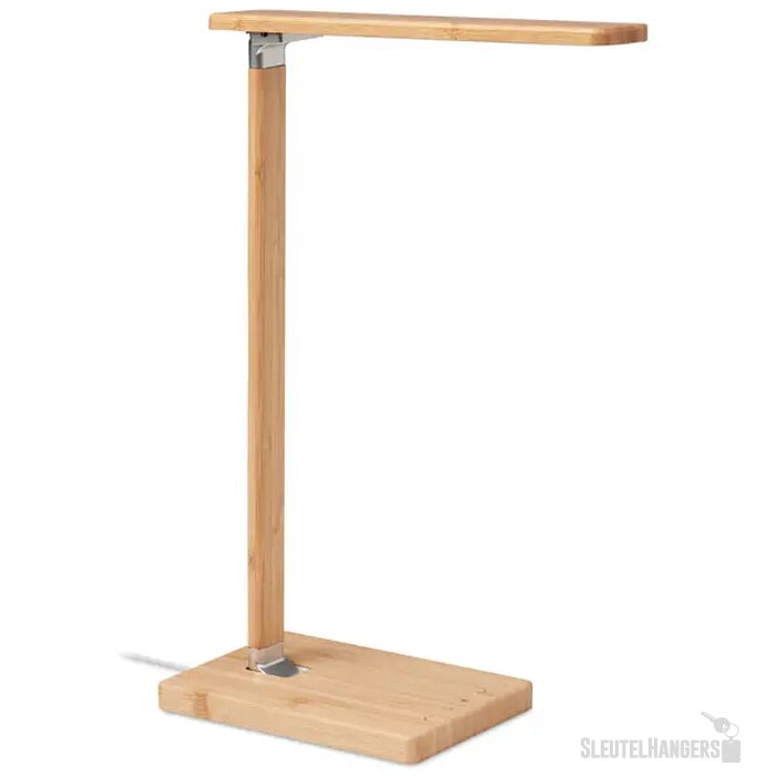 Bureaulamp met oplader 15w Neat light hout