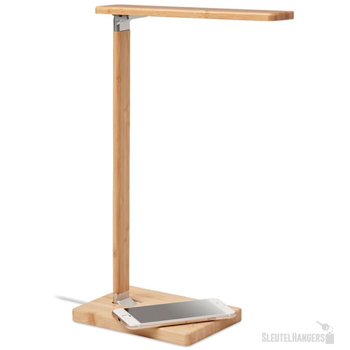 Bureaulamp met oplader 15w Neat light hout