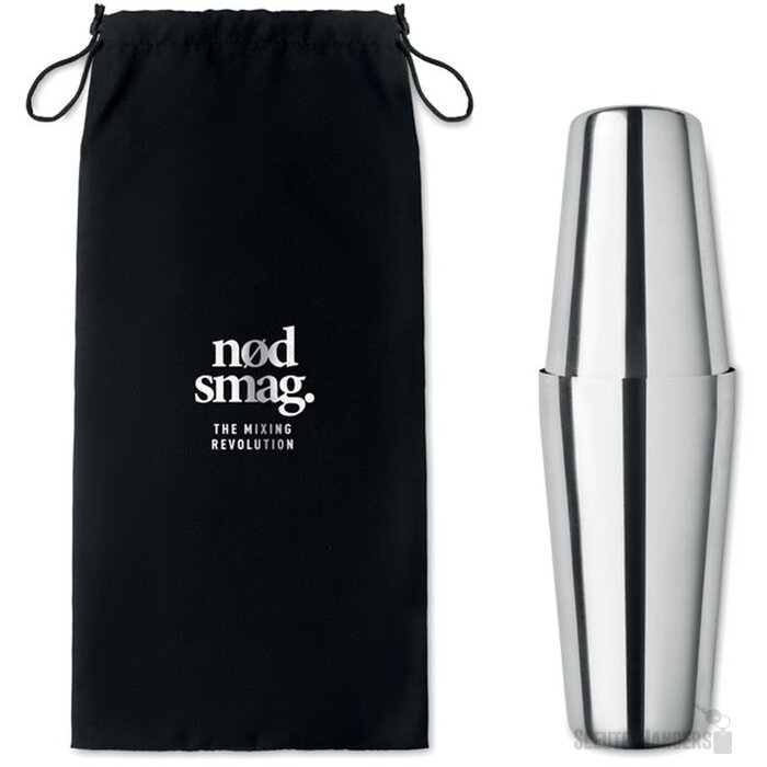 Cocktail set Boston glanzend zilver