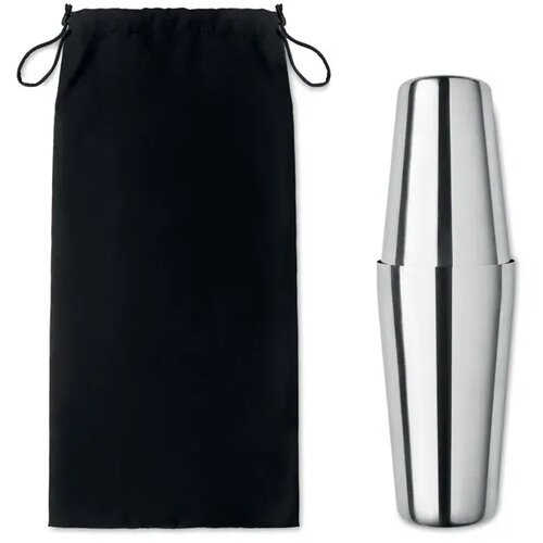 Cocktail set Boston glanzend zilver