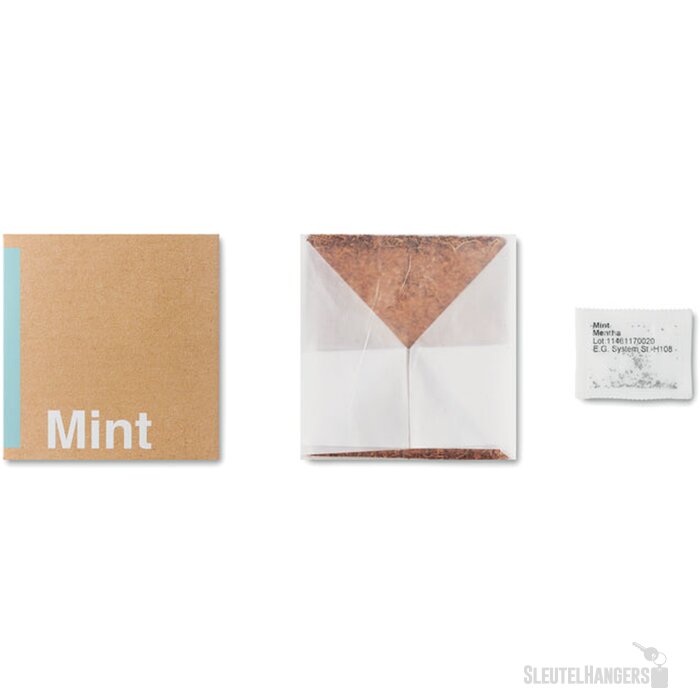 Compost met munt zaadjes Mint beige