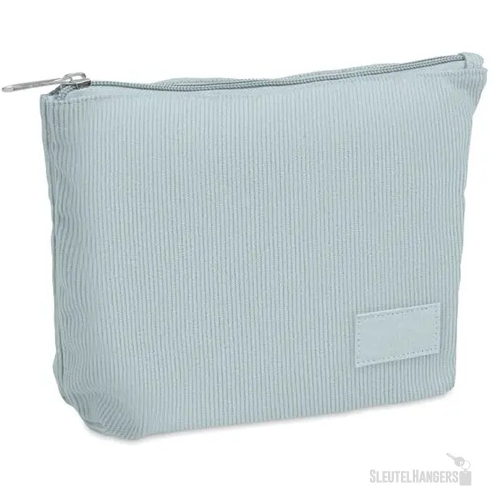 Corduroy cosmeticatasje Cordy t Lichtblauw