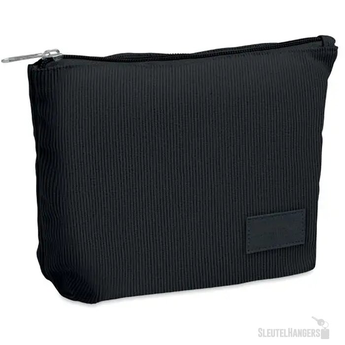 Corduroy cosmeticatasje Cordy t Zwart