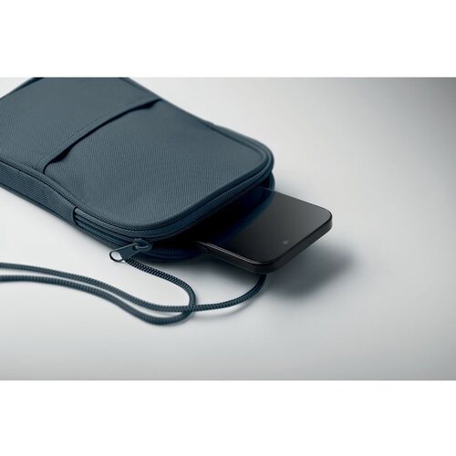 Crossbody reistas rpet Korovin pouch blauw