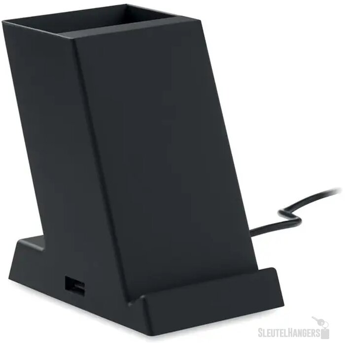 Draadloze oplader 15w in abs Block Zwart