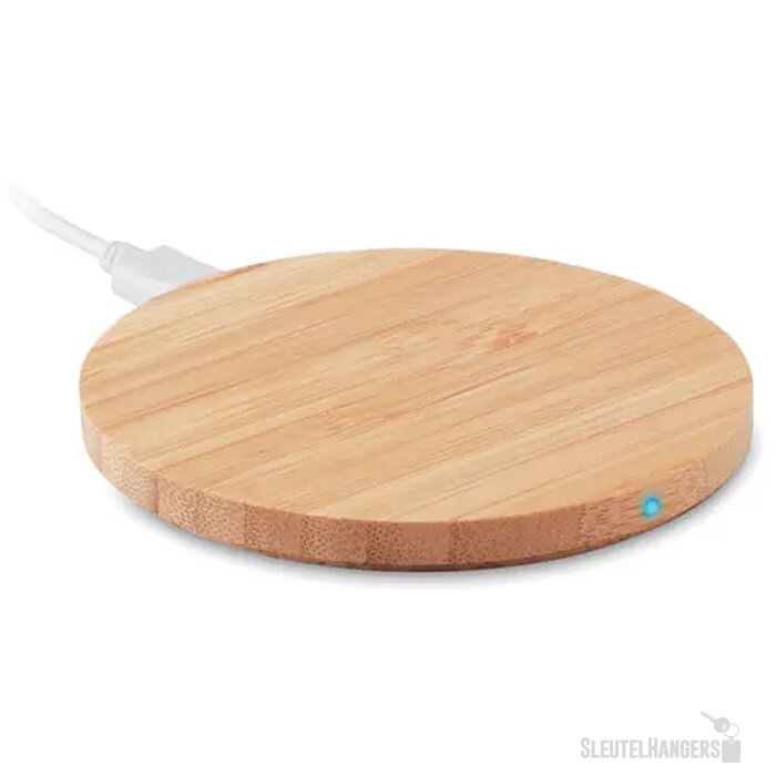 Draadloze oplader bamboe Rundo hout