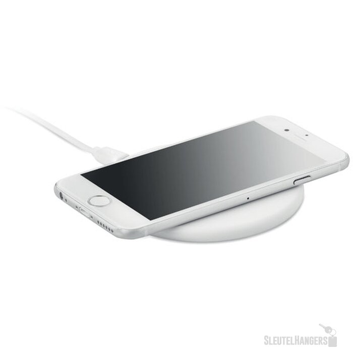 Draadloze oplader recycled abs Twing Wit