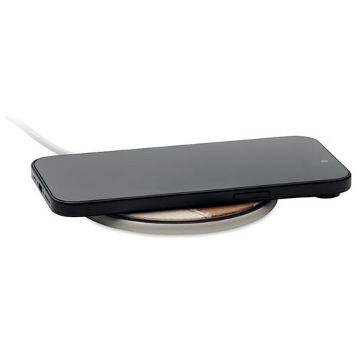 Draadloze oplader van kurk 15w Cortless Wit
