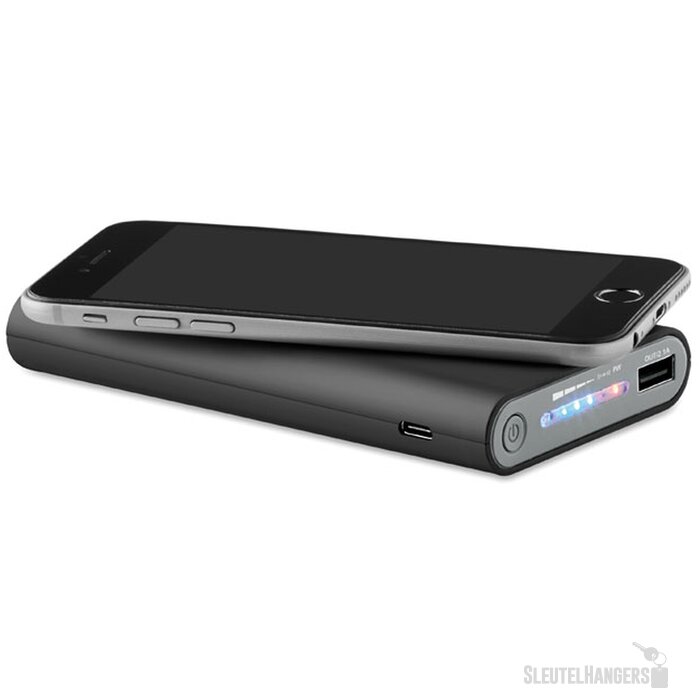 Draadloze powerbank 8000mah Vigor Zwart