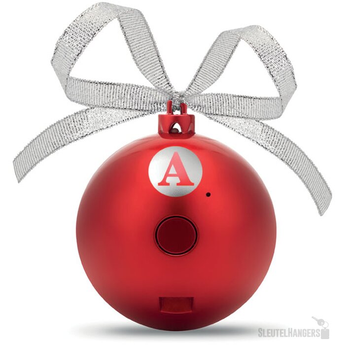 Draadloze speaker kerstbal Jingle ball Rood