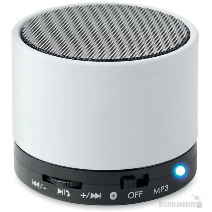 Draadloze-luidspreker Round bass wit