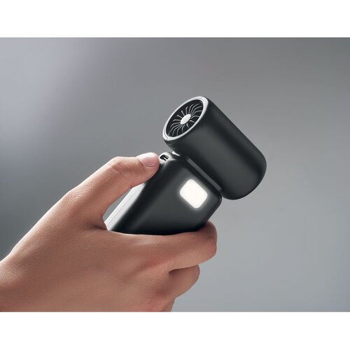 Draagbare turboventilator Techmate bamboo Zwart