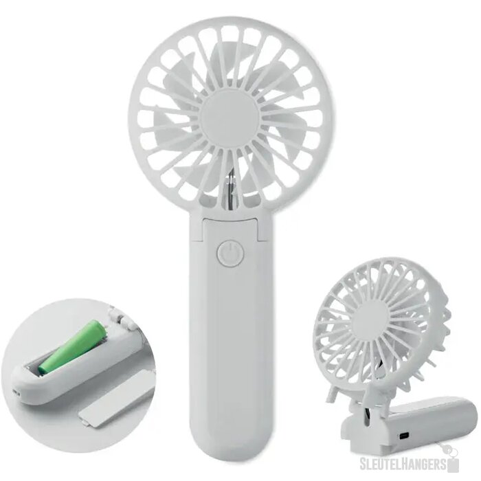 Draagbare vouwventilator Ibera wit